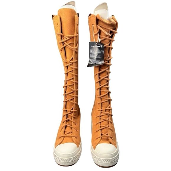 CONVERSE Chuck 70 De Luxe Heel XX Platform High 'Western' lace up boots shoes 7 - Picture 7 of 8